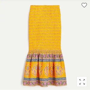 J. Crew Smocked skirt